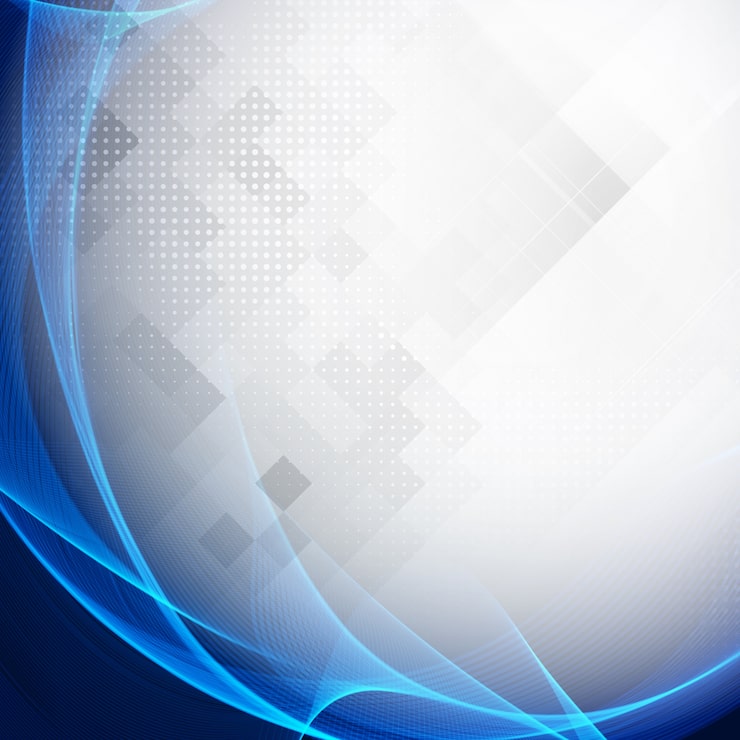 Vector gratuito ola azul moderna abstracta en un fondo geométrico