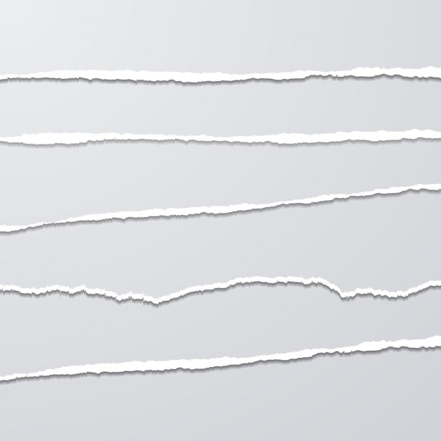 Vector gratuito pack de bordes de papel rasgado