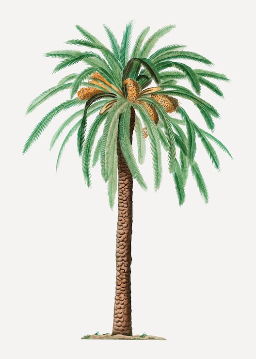 Vector gratuito palmera datilera