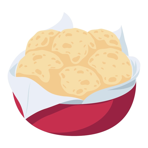 Vector gratuito pao de queijo comida brasileña