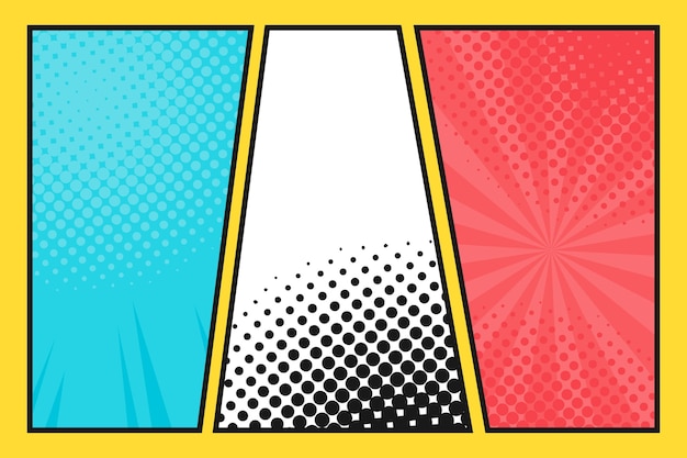 Vector gratuito papel pintado de estilo cómic plano