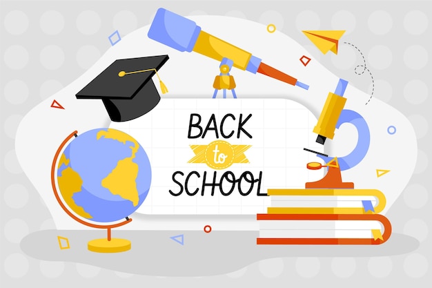 Vector gratuito papel tapiz de regreso a la escuela