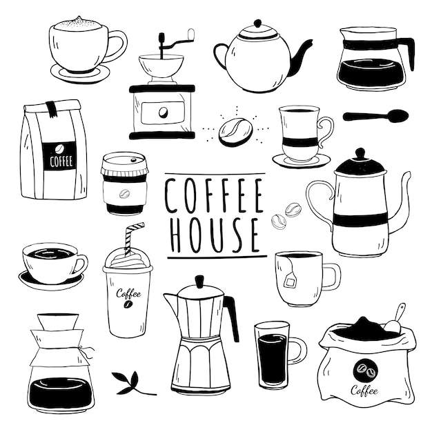 Vector gratuito patrón de cafetería y cafetería