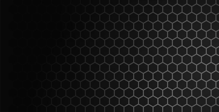 Vector gratuito patrón hexagonal abstracto telón de fondo oscuro para la conexión cibernética