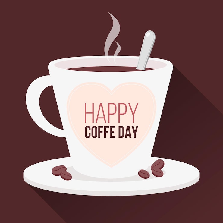 Vector gratuito plano dia internacional del cafe