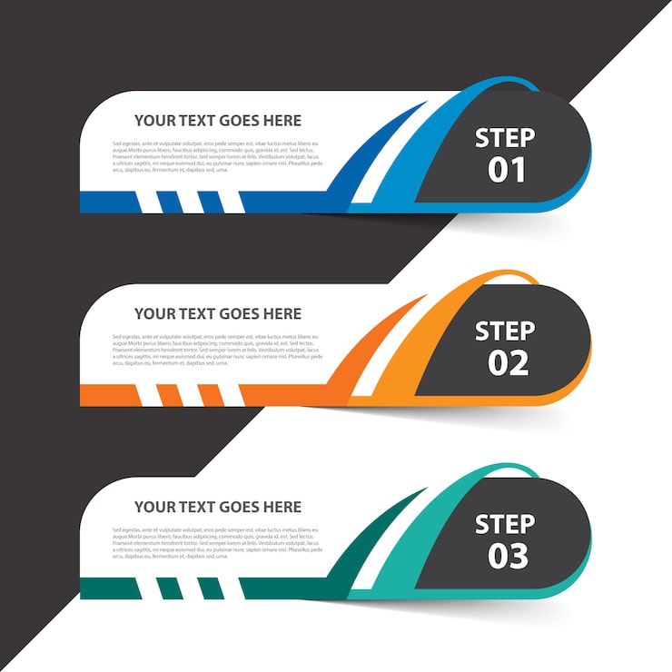 Vector gratuito plantilla de infografía con pasos
