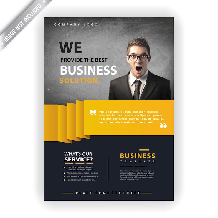 Vector gratuito plantilla de volante de empresa comercial