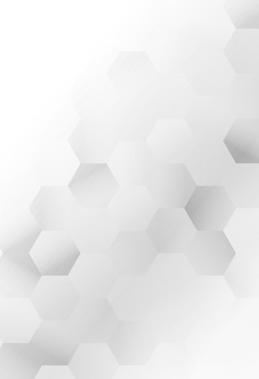Vector gratuito póster con patrón hexagonal abstracto suave de degradado blanco y gris