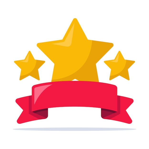 Vector gratuito premio estrella de la cinta