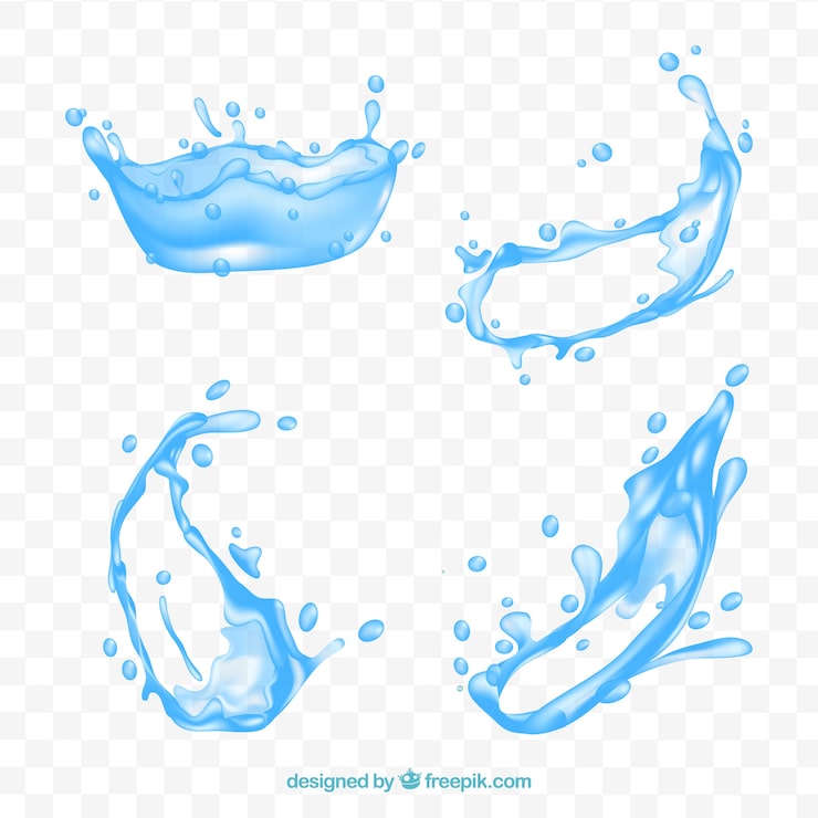 Vector gratuito recolección de salpicaduras de agua