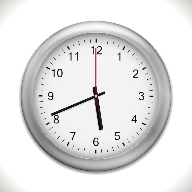 Vector gratuito reloj de pared aislado