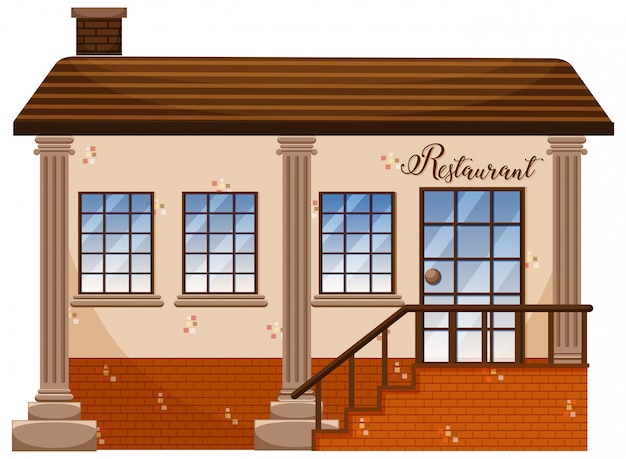 Vector gratuito un restaurante clásico
