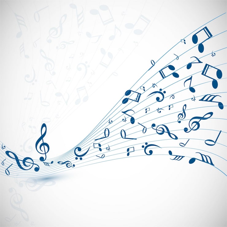 Vector gratuito resumen de música moderna