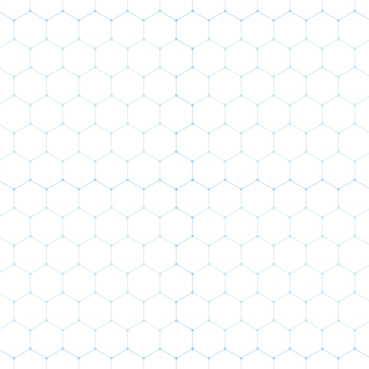 Vector gratuito resumen tecnología azul hexágono blanco