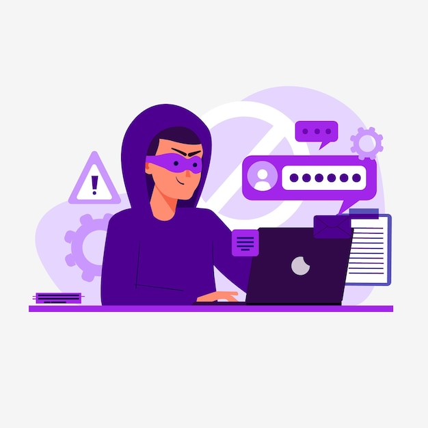 Vector gratuito robar diseño de datos