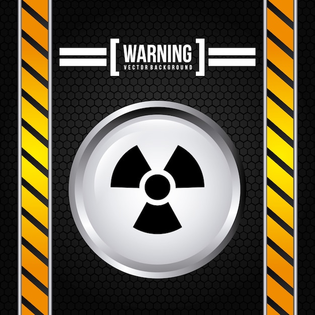 Vector gratuito señal de precaución sobre negro