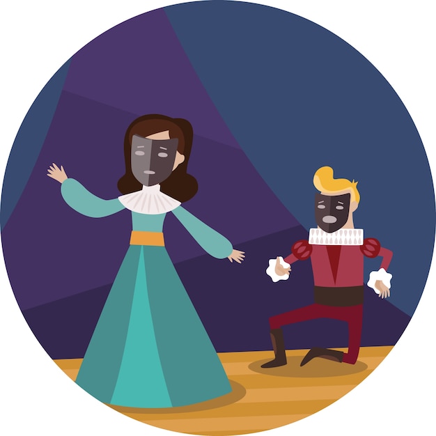 Vector gratuito símbolo del drama