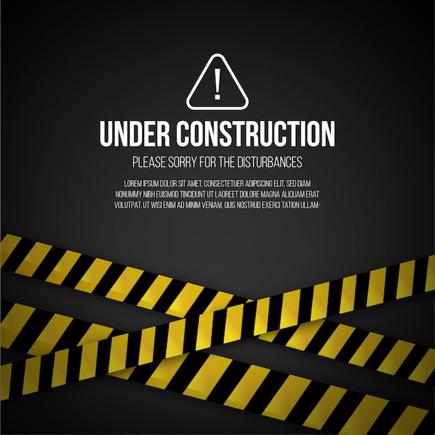 Vector gratuito sitio web en proceso de construcción