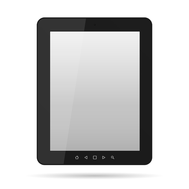 Vector gratuito tableta con marco negro