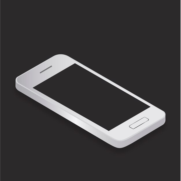 Vector gratuito teléfono móvil celular