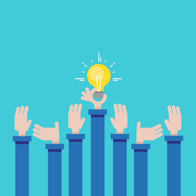 Vector gratuito tener una idea