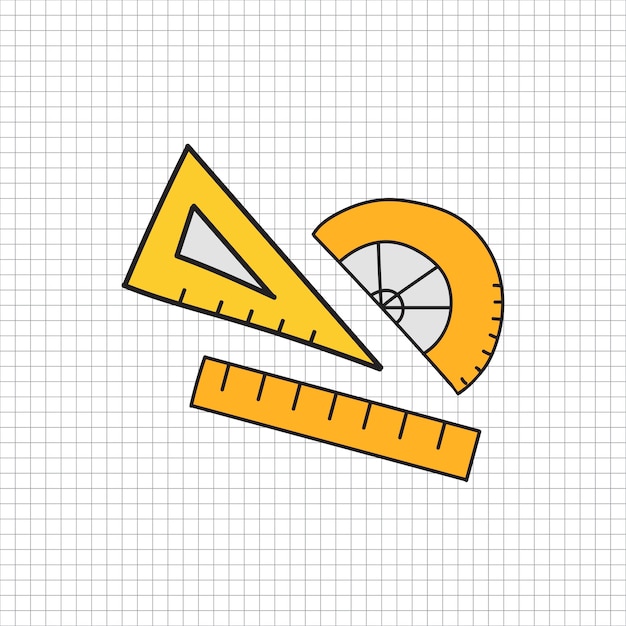 Vector gratuito vector de estilo de doodle de papelería