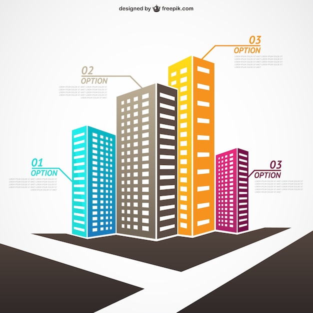 Vector gratuito vector infografía de inmobiliaria