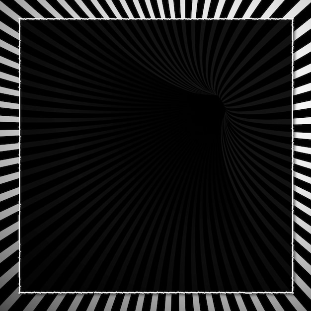 Vector gratuito vector de marco de rayas blanco y negro