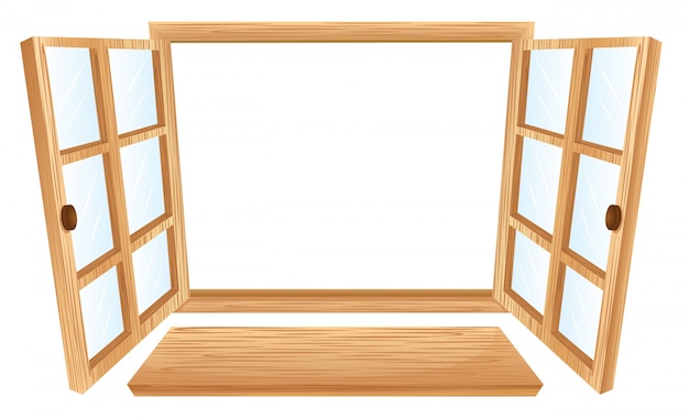 Vector gratuito ventana abierta