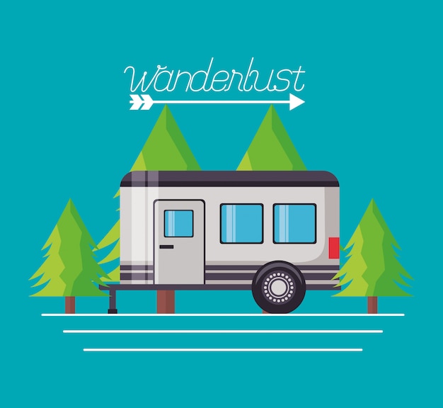 Vector gratuito wanderlust explore el paisaje