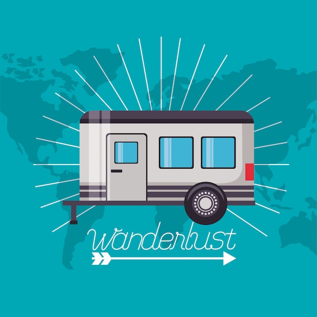Vector gratuito wanderlust explore el paisaje