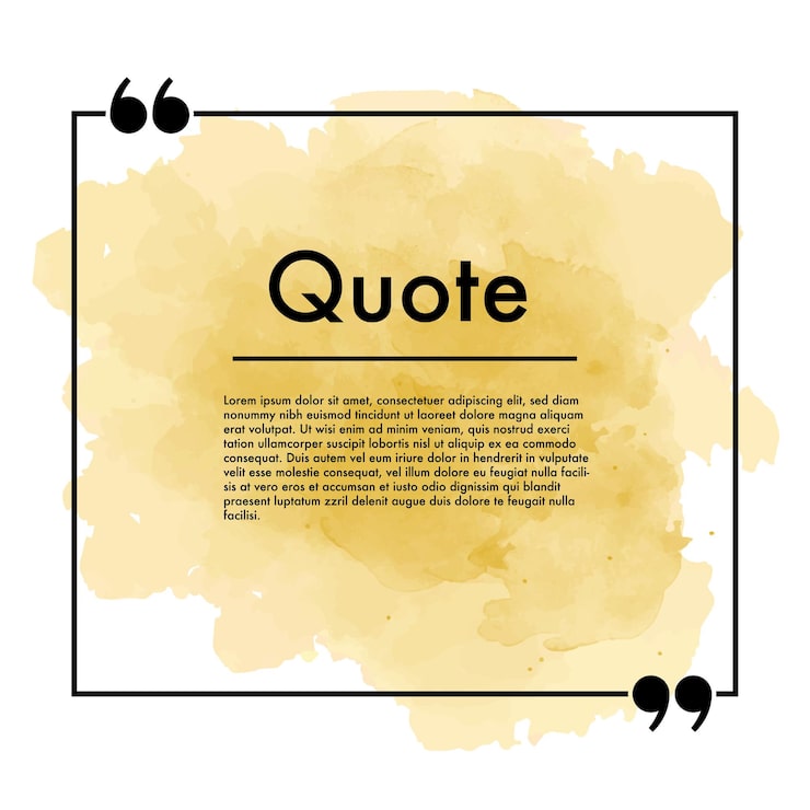 Miễn phí Vector banner trích dẫn màu nước