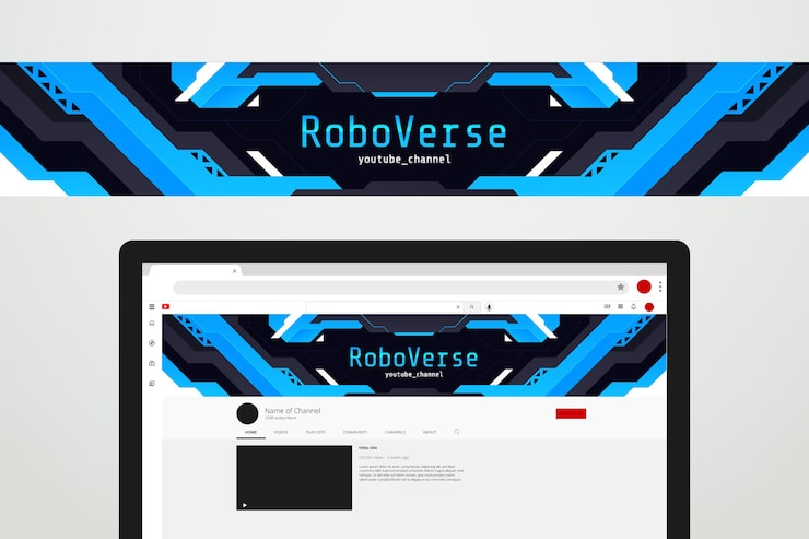 Miễn phí Vector banner youtube màu gradient