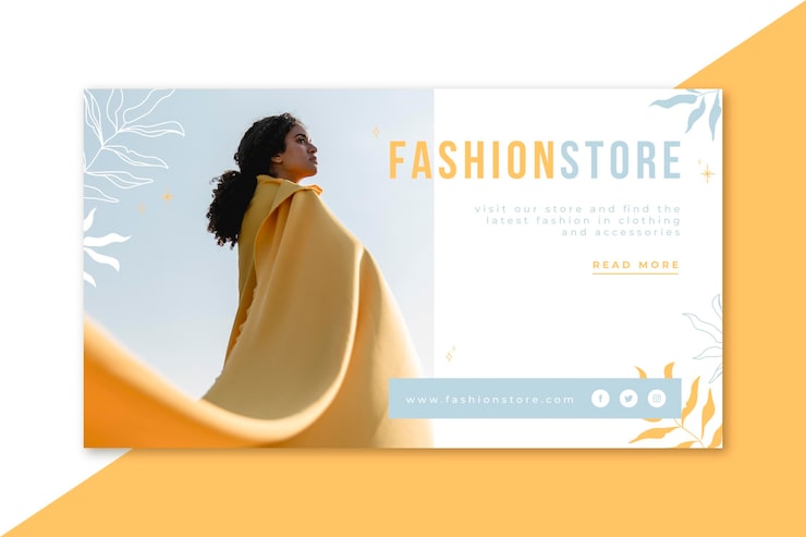 Miễn phí Vector blog biểu ngữ thời trang