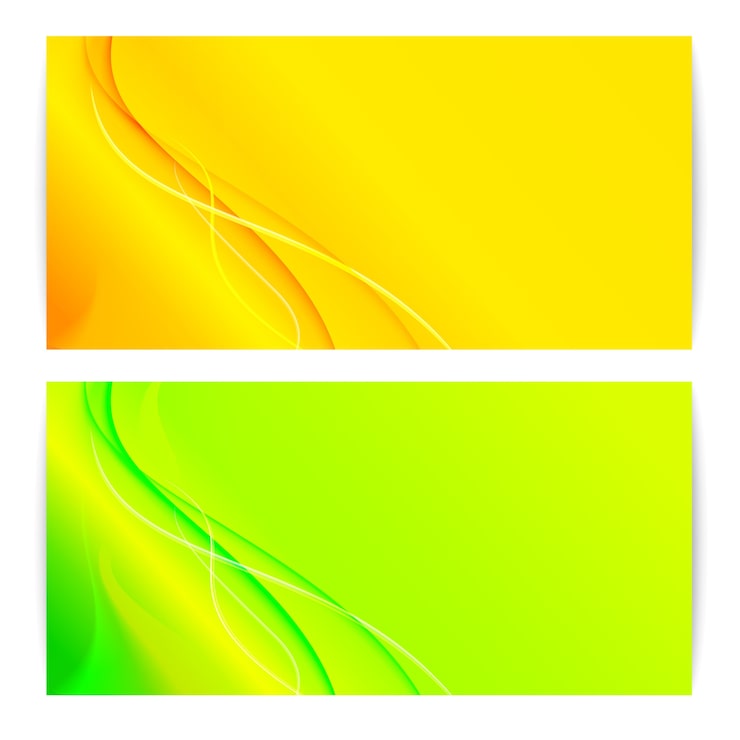 Miễn phí Vector bộ biểu ngữ trừu tượng.
