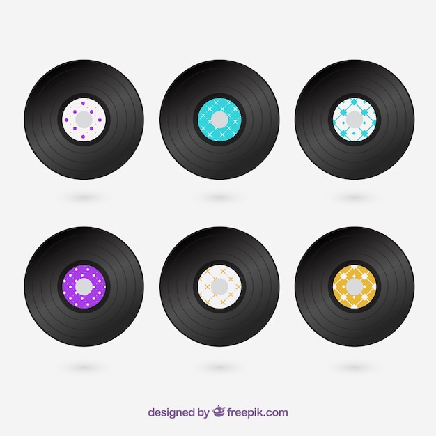 Miễn phí Vector bộ đĩa than