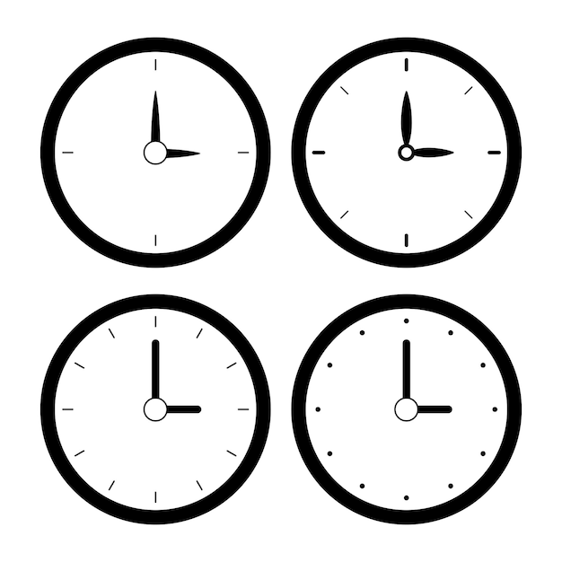 Miễn phí Vector bộ đồng hồ