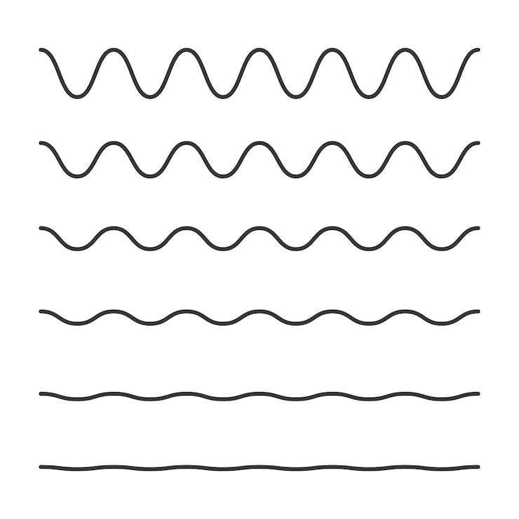 Miễn phí Vector bộ đường lượn sóng