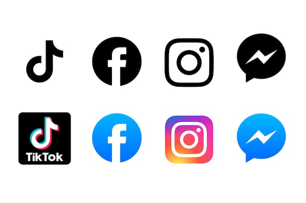 Miễn phí Vector bộ logo mạng xã hội