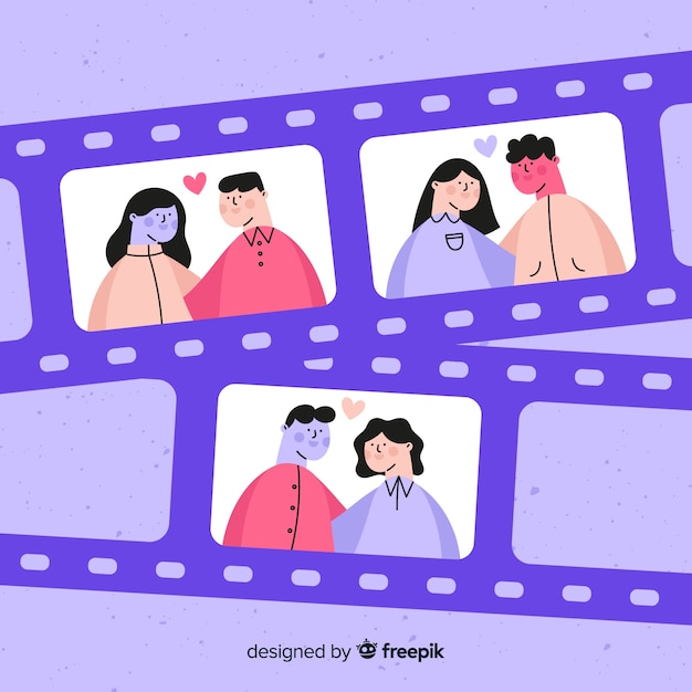 Miễn phí Vector bộ sưu tập cặp đôi ngày valentine
