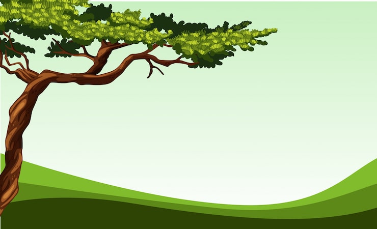 Miễn phí Vector cảnh thiên nhiên với cây và đồng ruộng