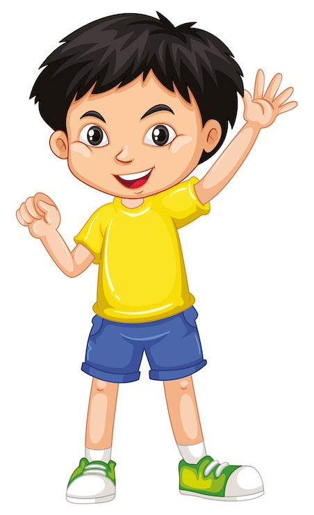 Miễn phí Vector em bé tươi cười hạnh phúc dễ thương bị cô lập trên nền trắng