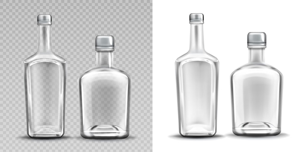 Miễn phí Vector hai chai thủy tinh rỗng