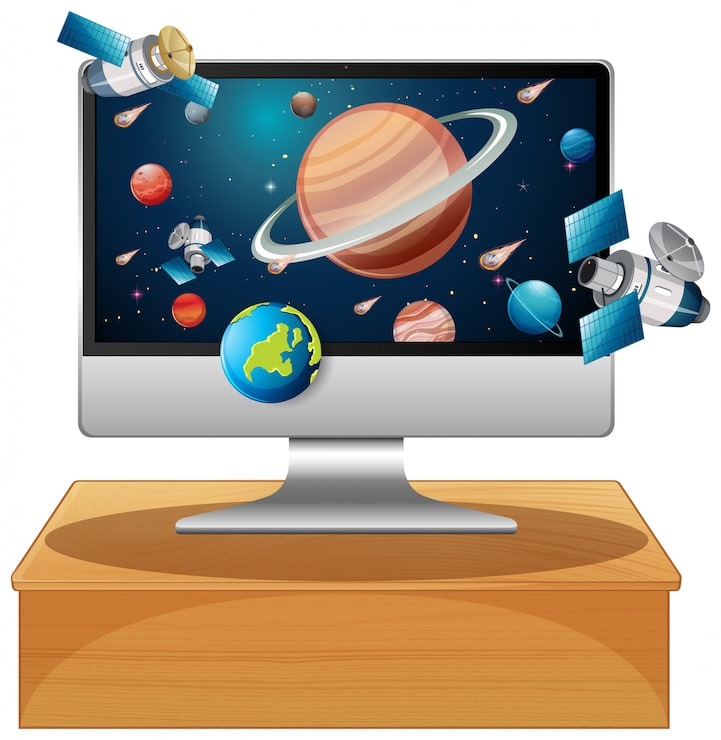 Miễn phí Vector hệ mặt trời trên máy tính để bàn