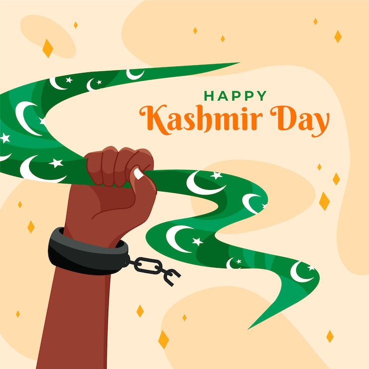 Miễn phí Vector hình ảnh minh họa ngày kashmir phẳng