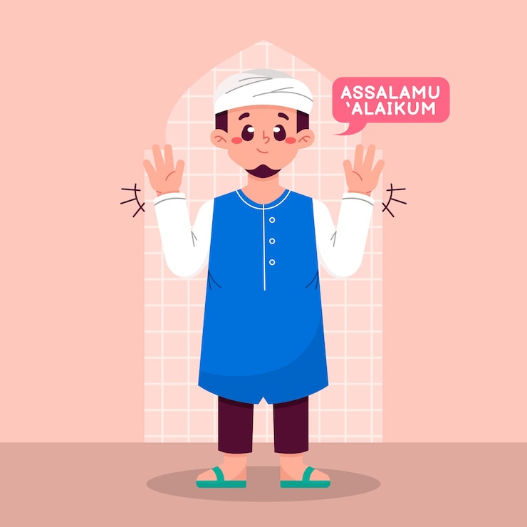 Miễn phí Vector hình ảnh minh họa salam thiết kế phẳng vẽ tay