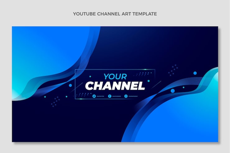 Miễn phí Vector kênh youtube công nghệ chất lỏng trừu tượng gradient