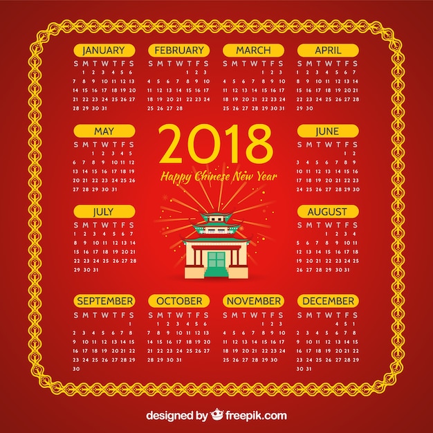Miễn phí Vector lịch năm mới của trung quốc