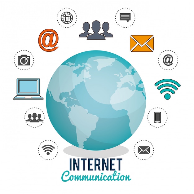 Miễn phí Vector liên lạc qua internet