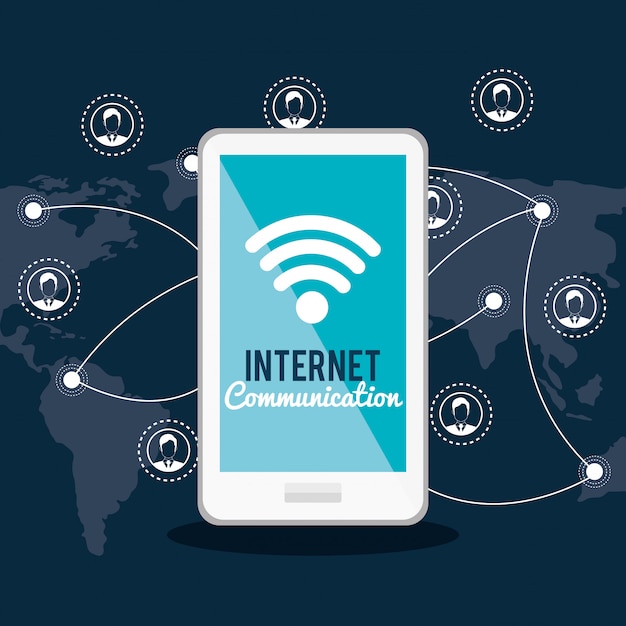Miễn phí Vector liên lạc qua internet